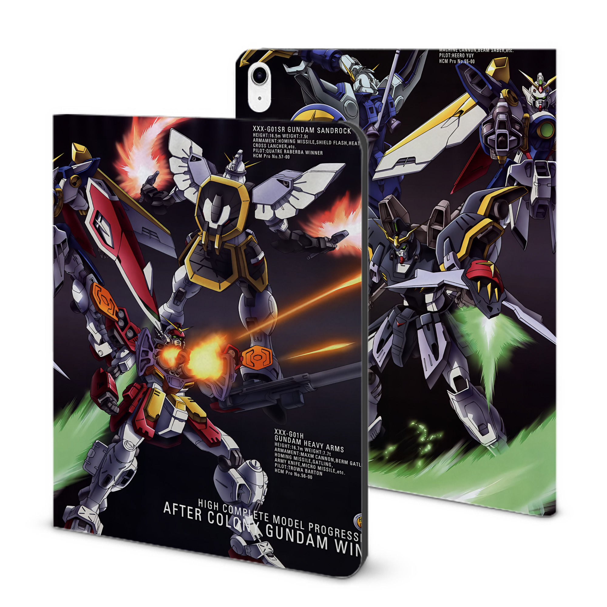 （画像用） 機動戦士ガンダム Mobile Suit Gundam IPad ケース ブック型 PUレザー TPU 耐衝撃 軽量 薄型 ペン収納なし 全面保護 IPad 各モデル対応